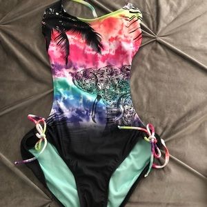 One piece bathing suit size Medium used once